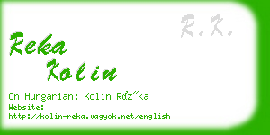 reka kolin business card
